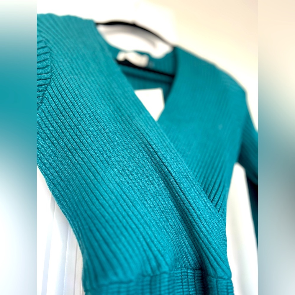 Long Sleeve Emerald Green Dress